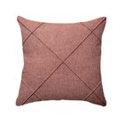 Capa De Almofada Drapeada Linho Rosa Antigo 50x50cm