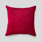 Capa De Almofada Drapeada Vermelho 50x50
