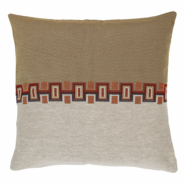 Capa de Almofada Quadrada Dupla Face Kilim Algodão Cru 43x43cm Jacquard Tecidos