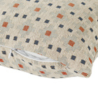 Capa de Almofada Quadrada Dupla Face Kilim Cruzes Pequenas Algodão Colorida 43x43cm Jacquard Tecidos