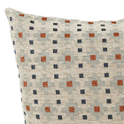 Capa de Almofada Quadrada Dupla Face Kilim Cruzes Pequenas Algodão Colorida 43x43cm Jacquard Tecidos