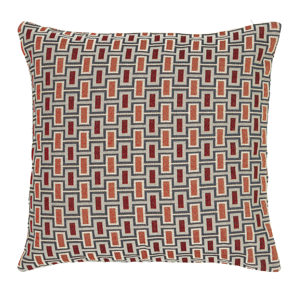 Capa de Almofada Quadrada Dupla Face Kilim Retalgulos Algodão Colorida 43x43cm Jacquard Tecidos