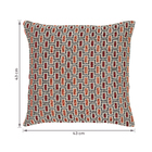 Capa de Almofada Quadrada Dupla Face Kilim Retalgulos Algodão Colorida 43x43cm Jacquard Tecidos