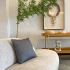 Capa de Almofada Quadrada Eco Suave Jacquard Preta 45x45cm Sf