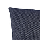 Capa de Almofada Quadrada Eco Suave Jacquard Preta 45x45cm Sf