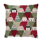 Capa De Almofada Em Sarja Natal Patchwork