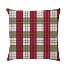 Capa De Almofada Em Sarja Natal Xadrez