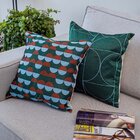 Capa De Almofada Estampa Abstrata Circular Em Jacquard Oikos