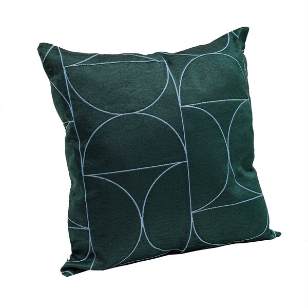 Capa De Almofada Estampa Abstrata Circular Em Jacquard Oikos