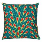 Capa De Almofada Estampa Pavão Verde 44x44