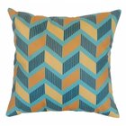 Capa De Almofada Estampa Zigzag Azul Amarelo 44x44