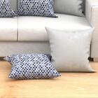 Capa De Almofada Estampada Azul Grande 4 Unidades 60cm X 60cm