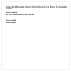 Capa De Almofada Estampada Vermelha 3 Unidades 45cm X 45cm Te