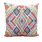 Capa De Almofada Etnica Palha 45x45  Losango Terracota