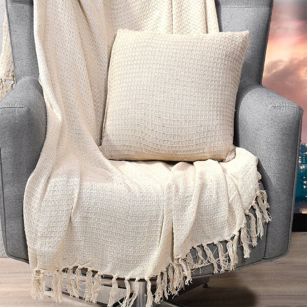 Capa De Almofada Favo 40x40 100% Algodão