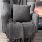 Capa De Almofada Favo 40x40 100% Algodão