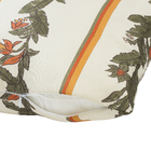 Capa de Almofada Quadrada Flor Listrada 2x43x43cm