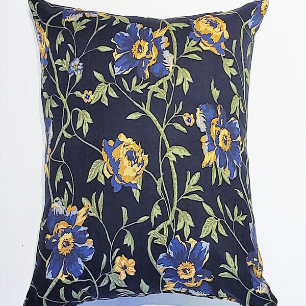 Capa De Almofada Floral Azul 45x45