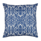 Capa de Almofada Quadrada Folhagem Azul 2x43x43cm