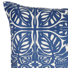 Capa de Almofada Quadrada Folhagem Azul 2x43x43cm