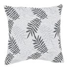 Capa de Almofada Folhas  Cinza 43x43cm