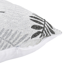 Capa de Almofada Folhas  Cinza 43x43cm