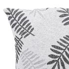 Capa de Almofada Folhas  Cinza 43x43cm