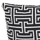 Capa de Almofada Formas  Preto 43x43cm