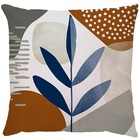 Capa De Almofada Galho Terracota/marinho