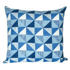 Capa De Almofada Geométrica Azul - Quadrada