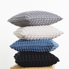 Capa de Almofada Quadrada Golfy Poliéster Bege 45x45x1,5cm Inspire