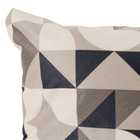 Capa de Almofada Goma Cinza e Branco Suede 45x45cm