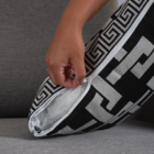 Capa De Almofada Grécia Preto Valle Enxovais 1 Peça