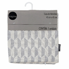 Capa de Almofada Jacquard High Geo Cinza Azulado 45x45cm Inspire