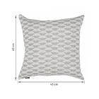 Capa de Almofada Jacquard High Geo Cinza Azulado 45x45cm Inspire