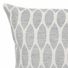 Capa de Almofada Jacquard High Oval Cinza Azulado 45x45cm Inspire
