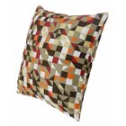Capa De Almofada Impermeável Geométrica Marrom 45x45cm