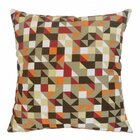 Capa De Almofada Impermeável Geométrica Marrom 45x45cm