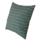 Capa De Almofada Impermeável Geométrico Verde 45x45cm