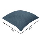 Capa de Almofada Quadrada Índigo 43x43cm