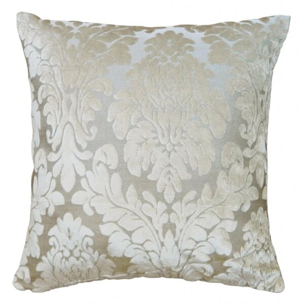 Capa De Almofada Jacquard Brocado Marfim 45x45