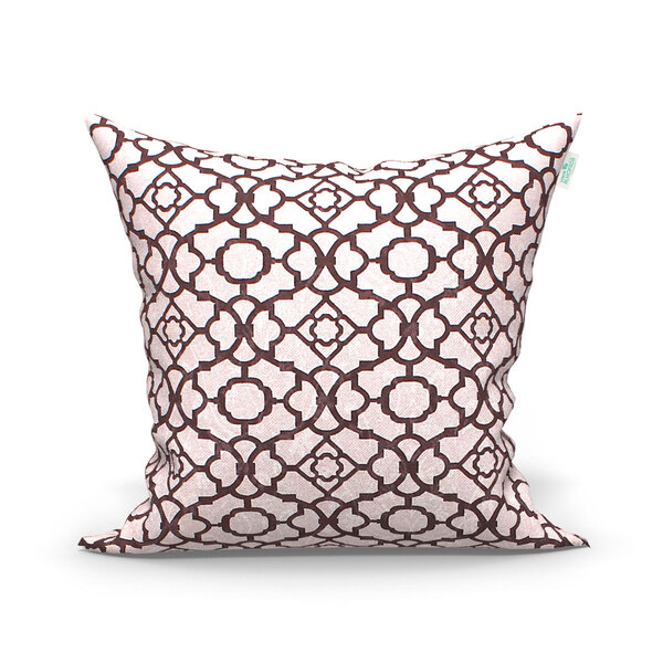 Capa De Almofada Jacquard Clássica Inglesa Tabaco 45cm X 45cm