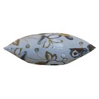 Capa De Almofada Jacquard Floral Cinza