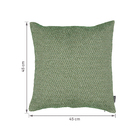 Capa de Almofada Jacquard Orso Zig Verde 45x45cm Inspire