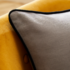 Capa de Almofada Quadrada Kalpe Algodão Cinza 45x45x0,8cm Inspire