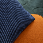 Capa de Almofada Quadrada Lena Poliéster Azul 45x45x1,5cm Inspire