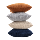 Capa de Almofada Quadrada Lena Poliéster Azul 45x45x1,5cm Inspire