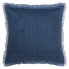 Capa de Almofada Quadrada Lenaya Linho Jeans 45x45x0,8cm Inspire