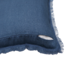 Capa de Almofada Quadrada Lenaya Linho Jeans 45x45x0,8cm Inspire