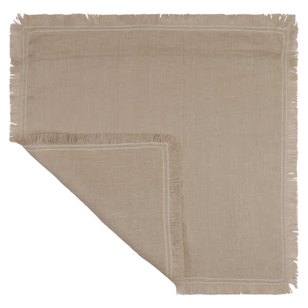 Capa de Almofada Quadrada Lenaya Linho Natural 45x45x0,8cm Inspire